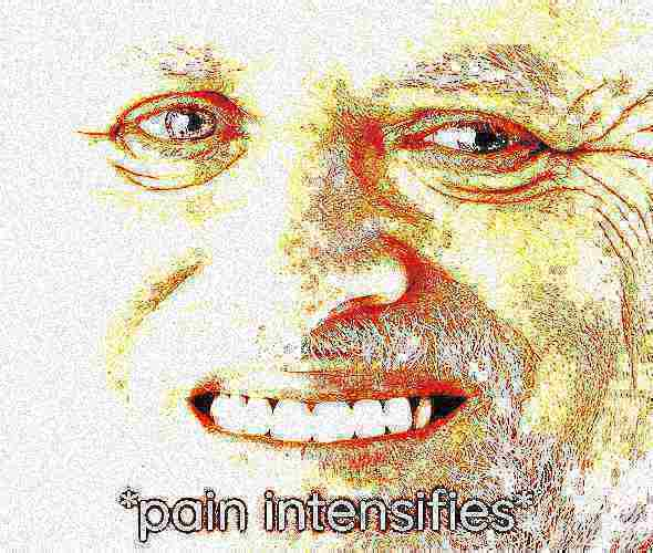 High Quality hold the intensified pain harold Blank Meme Template