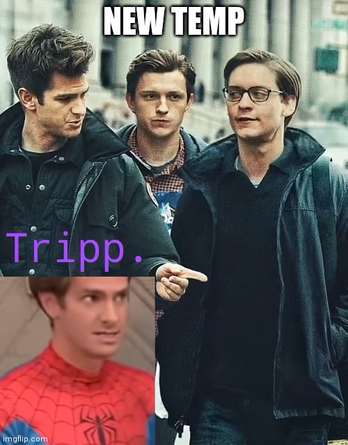 Sus | NEW TEMP | image tagged in tripp spooderman | made w/ Imgflip meme maker