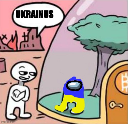 Meanwhile in Fictional Countries Universe..... | UKRAINUS | image tagged in amogus | made w/ Imgflip meme maker