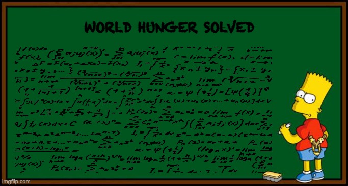 WORLD HUNGER SOLVED | made w/ Imgflip meme maker