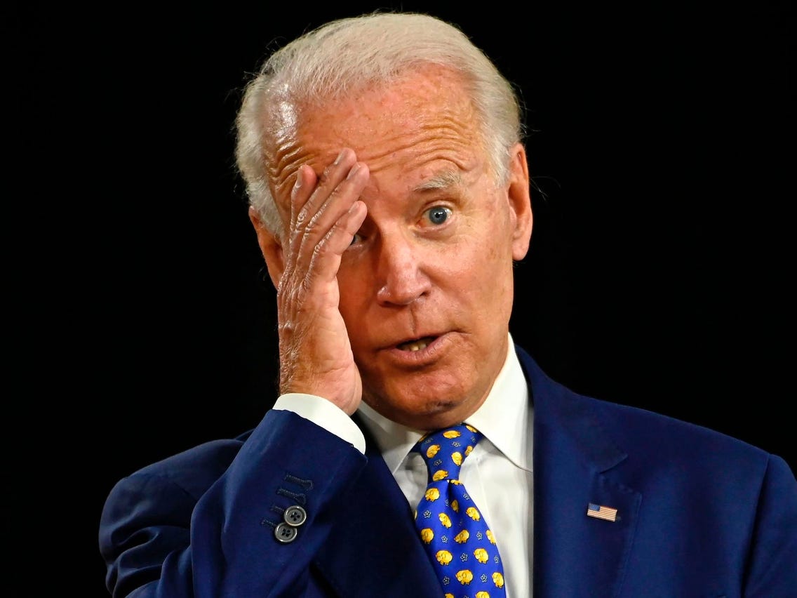 Confused President Joe Biden Blank Meme Template