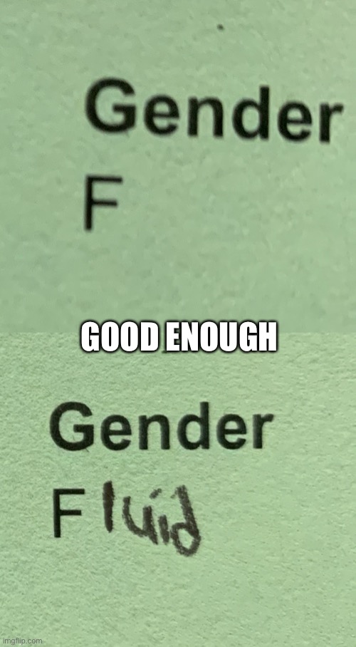 GOOD ENOUGH | made w/ Imgflip meme maker