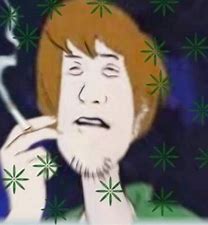 High Quality Shaggy the gangster Blank Meme Template