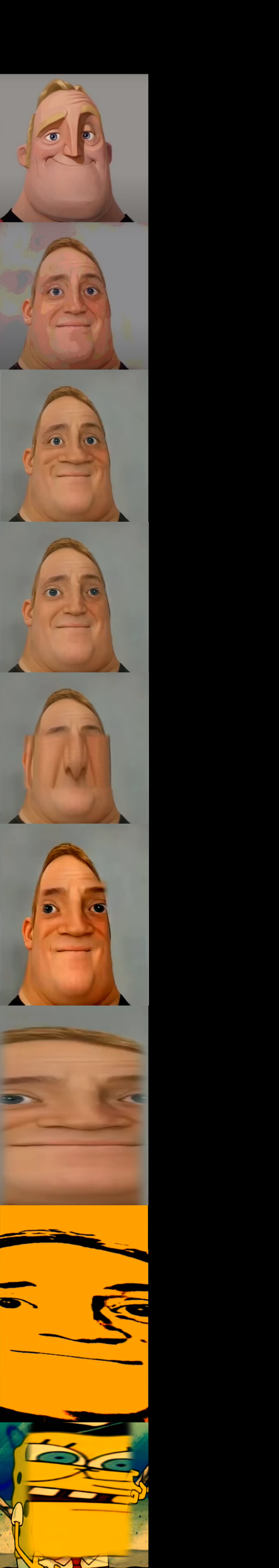 High Quality Mr Incredible becoming Idiot template Blank Meme Template