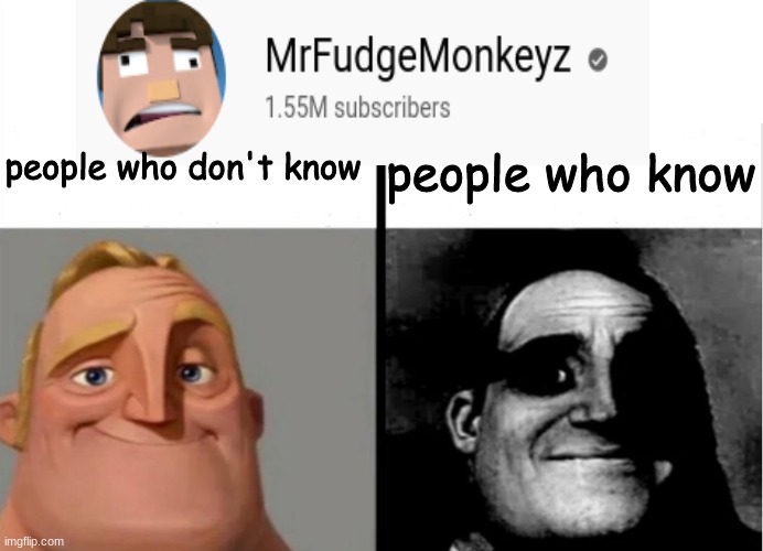 this channel is cursed | people who don't know; people who know | image tagged in teacher's copy | made w/ Imgflip meme maker