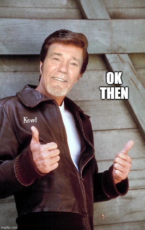 Johnny Kewl | OK THEN | image tagged in johnny kewl | made w/ Imgflip meme maker