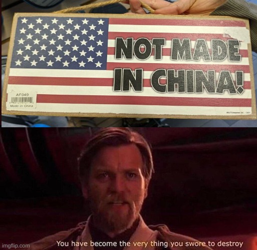 ironic | image tagged in you've become the very thing you swore to destroy | made w/ Imgflip meme maker