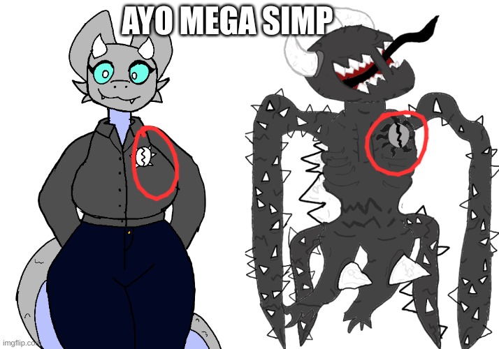 AYO MEGA SIMP | image tagged in lora revamp,spike 2 5 | made w/ Imgflip meme maker