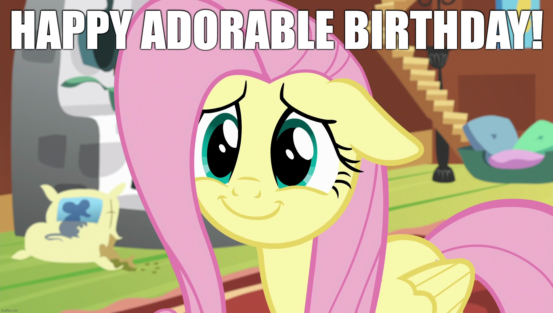 Shyabetes (MLP) | HAPPY ADORABLE BIRTHDAY! | image tagged in shyabetes mlp | made w/ Imgflip meme maker