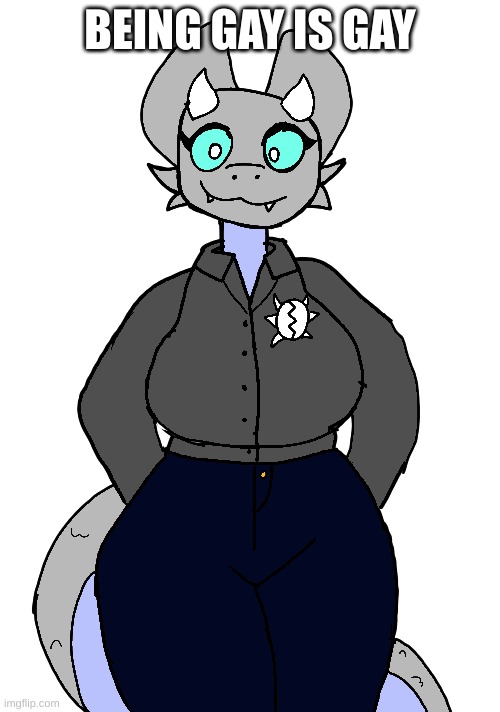 Lora Revamp | BEING GAY IS GAY | image tagged in lora revamp | made w/ Imgflip meme maker