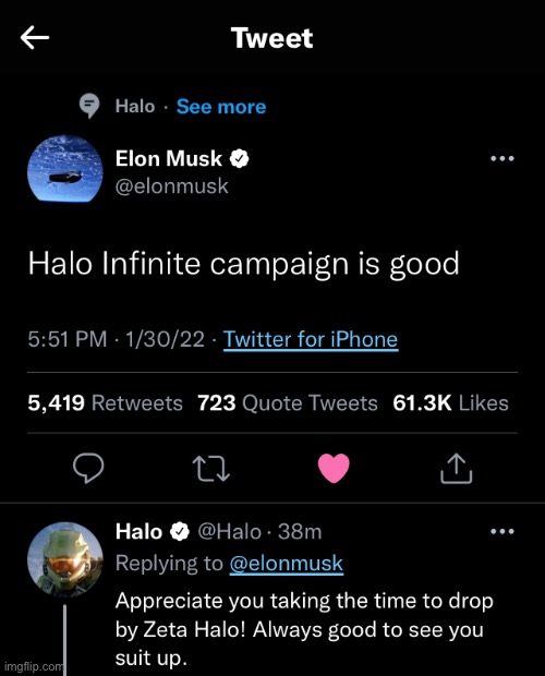 Elon Musk actually played halo infinite | image tagged in memes | made w/ Imgflip meme maker