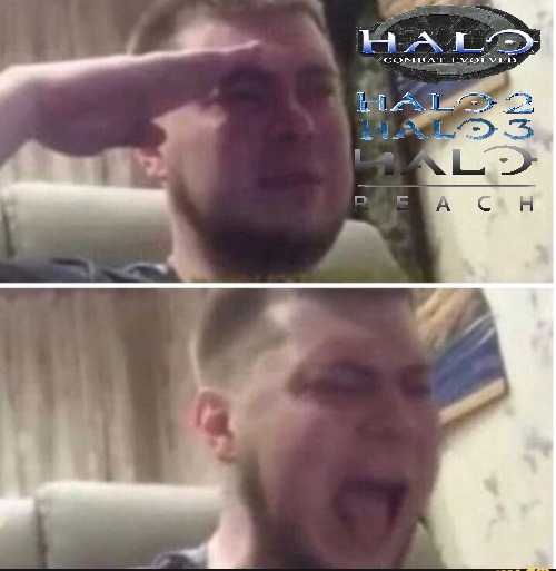 Crying salute | image tagged in crying salute | made w/ Imgflip meme maker
