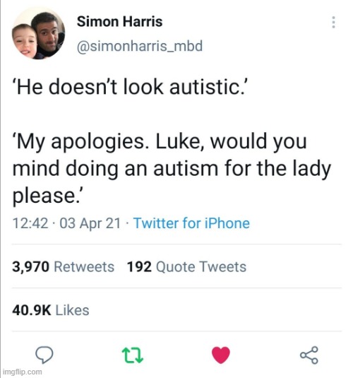 funny how my name's luke and im sort of autistic too (spd) | made w/ Imgflip meme maker