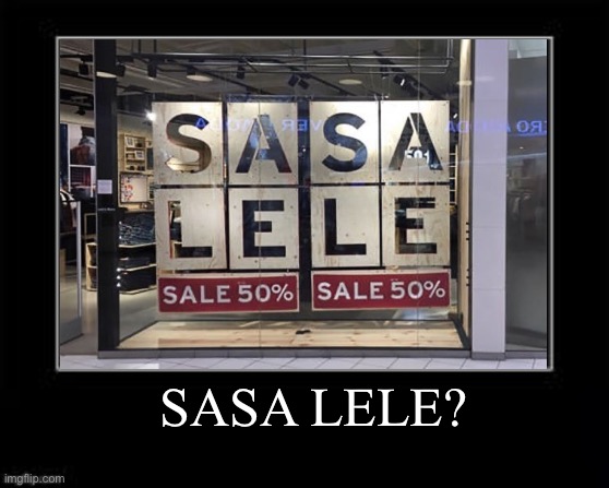 What | SASA LELE? | image tagged in my own template les go,what,confused,oh wow are you actually reading these tags | made w/ Imgflip meme maker