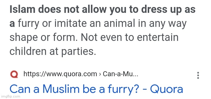 why i'll never be a furry. | made w/ Imgflip meme maker