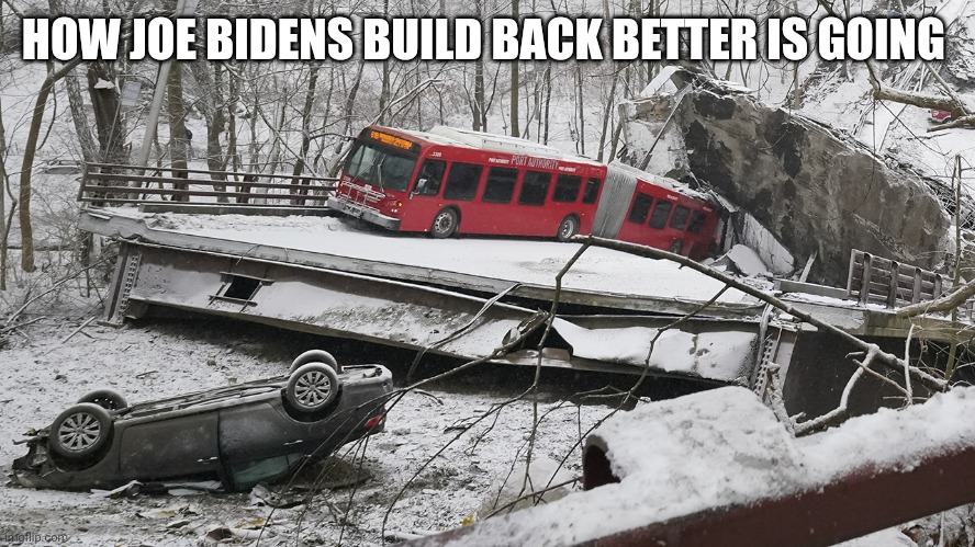The Biden Presidency in pictures | HOW JOE BIDENS BUILD BACK BETTER IS GOING | image tagged in the biden presidency in pictures | made w/ Imgflip meme maker