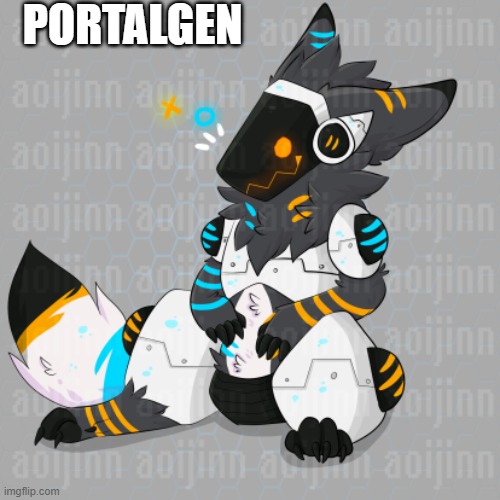 portalgen 0w0 | PORTALGEN | image tagged in uwu,owo,protogen,furry | made w/ Imgflip meme maker