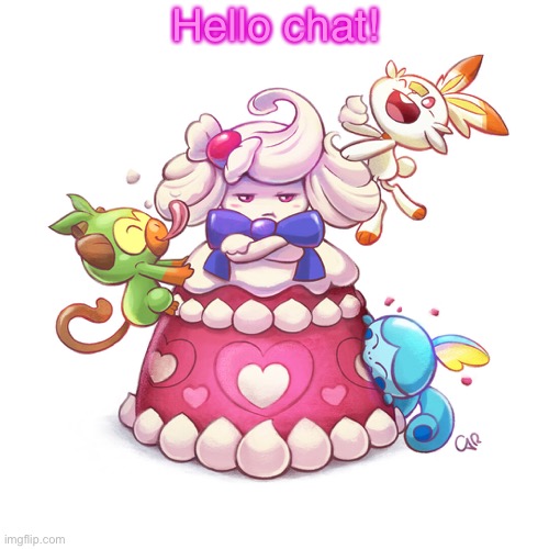 Haii | Hello chat! | image tagged in pokemon,hello | made w/ Imgflip meme maker