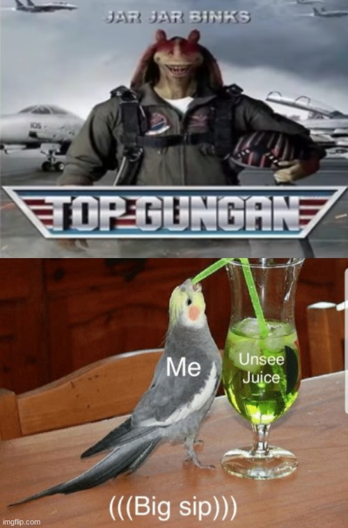 Top Gungan | image tagged in unsee juice | made w/ Imgflip meme maker