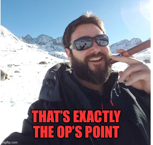 THAT’S EXACTLY THE OP’S POINT | made w/ Imgflip meme maker