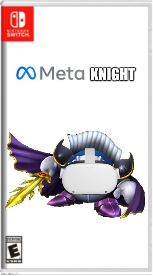 Meta Knight | image tagged in meta knight,facebook,meta,oculus,kirby | made w/ Imgflip meme maker