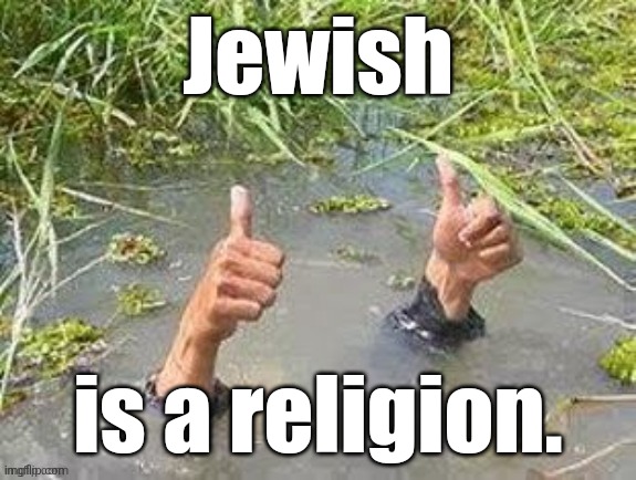 This is fine. No problem. | Jewish is a religion. | image tagged in this is fine no problem | made w/ Imgflip meme maker