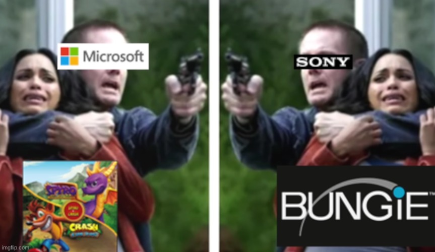 Comeuppance | image tagged in sony,bungie,destiny 2,xbox,activision,call of duty | made w/ Imgflip meme maker