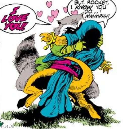 Fun fact, Rocket had a girlfriend in the comics | made w/ Imgflip meme maker