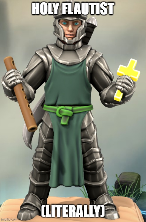 Ace Godfrey | HOLY FLAUTIST; (LITERALLY) | image tagged in ace godfrey | made w/ Imgflip meme maker