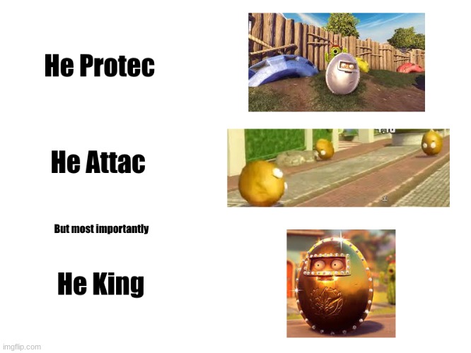 he king | image tagged in king johnny | made w/ Imgflip meme maker