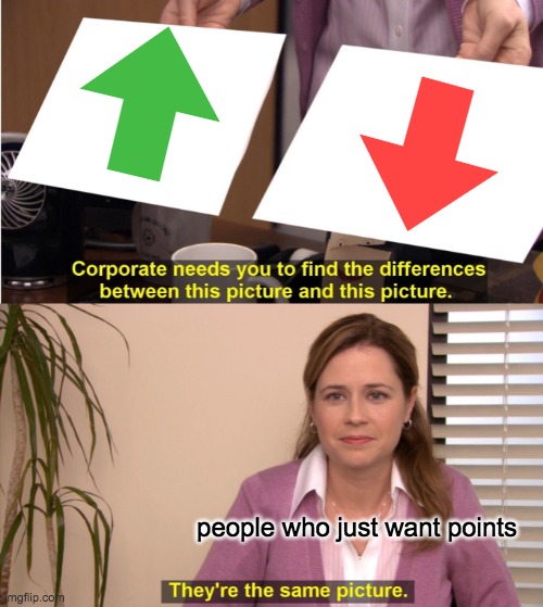 They're The Same Picture Meme | people who just want points | image tagged in memes,they're the same picture | made w/ Imgflip meme maker