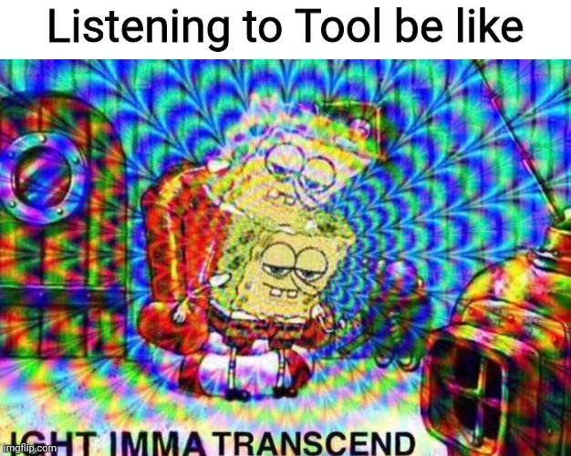 IGHT IMMA TRANSCEND | Listening to Tool be like | image tagged in ight imma transcend,tool,music,alternative | made w/ Imgflip meme maker