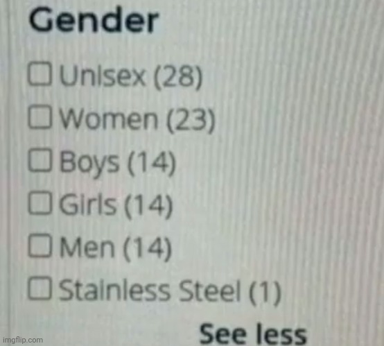 Gender | image tagged in gender | made w/ Imgflip meme maker