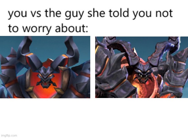 , | image tagged in you vs the guy she told you not to worry about | made w/ Imgflip meme maker