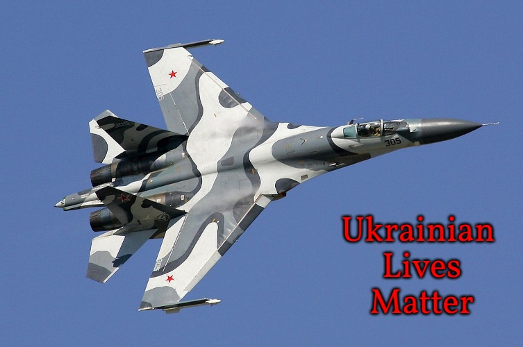 Sukhoi Su-27 | Ukrainian
 Lives
 Matter | image tagged in sukhoi su-27,ukrainian lives matter | made w/ Imgflip meme maker