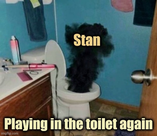 Turdburglar | Stan Playing in the toilet again | image tagged in turdburglar | made w/ Imgflip meme maker