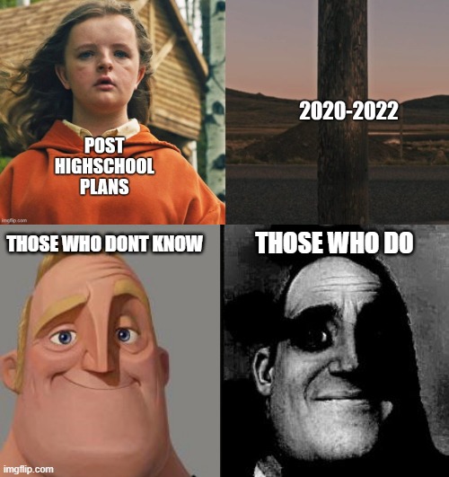 THOSE WHO DO; THOSE WHO DONT KNOW | image tagged in traumatized mr incredible | made w/ Imgflip meme maker