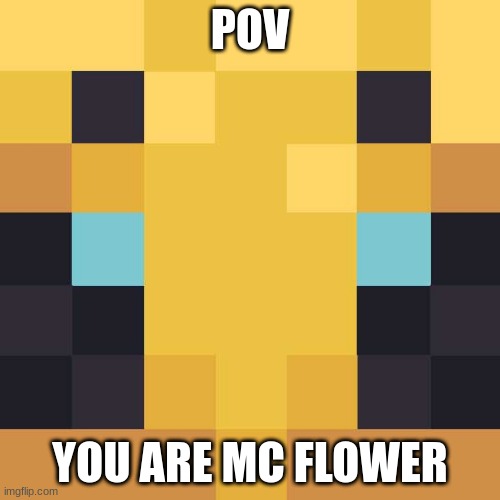 bee | POV; YOU ARE MC FLOWER | image tagged in funny | made w/ Imgflip meme maker