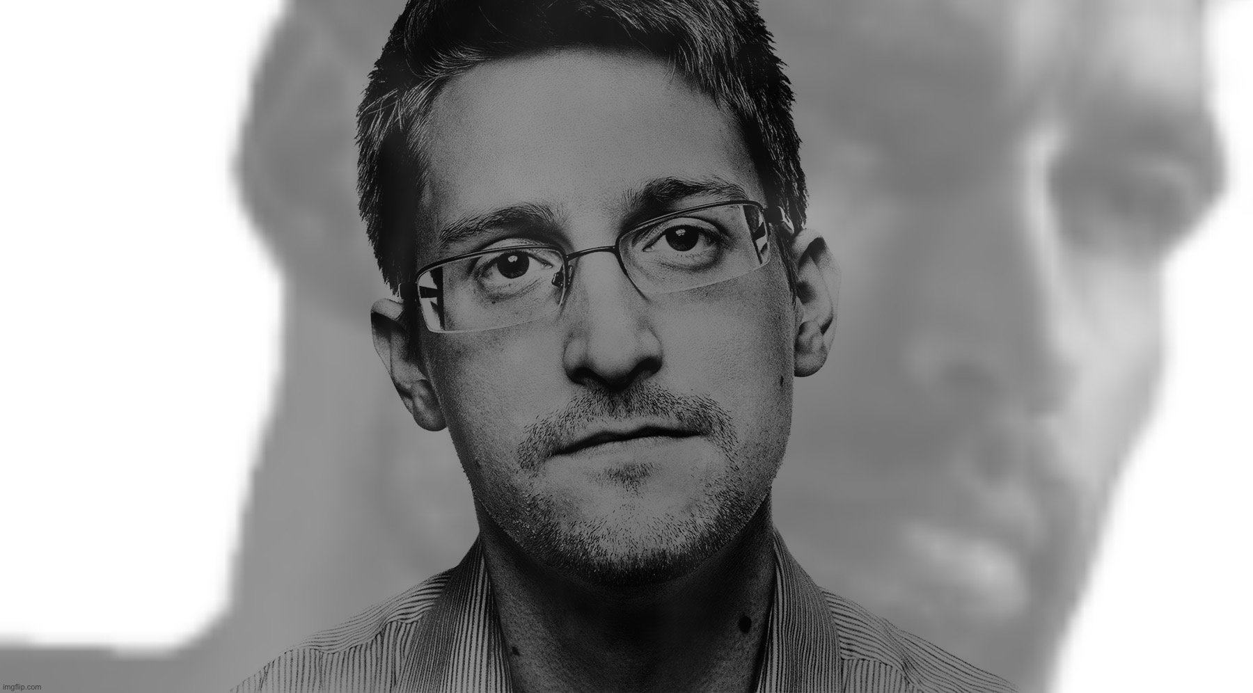 Edward Snowden Giga Chad confirmed Blank Meme Template