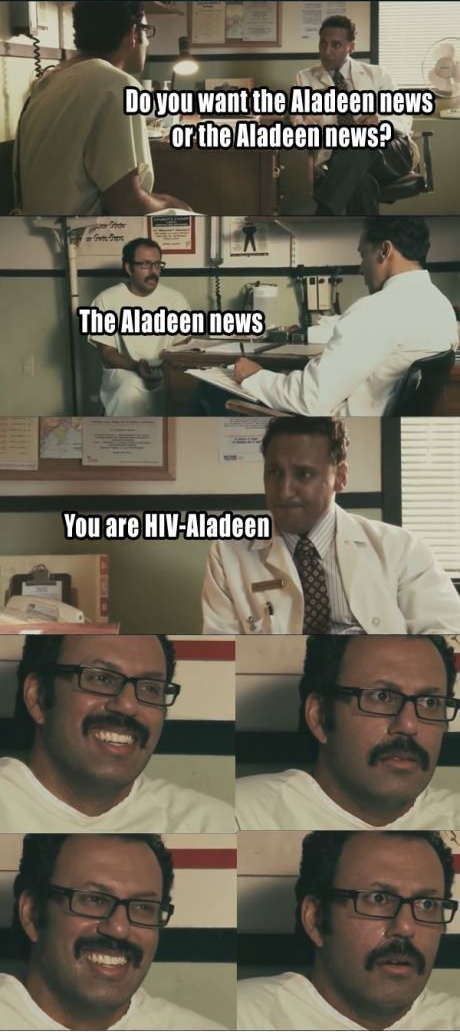 High Quality Aladeen Blank Meme Template