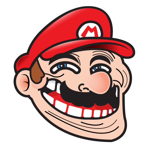 Mario Troll Blank Meme Template