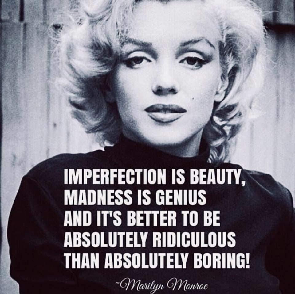 High Quality Marilyn Monroe quote Blank Meme Template