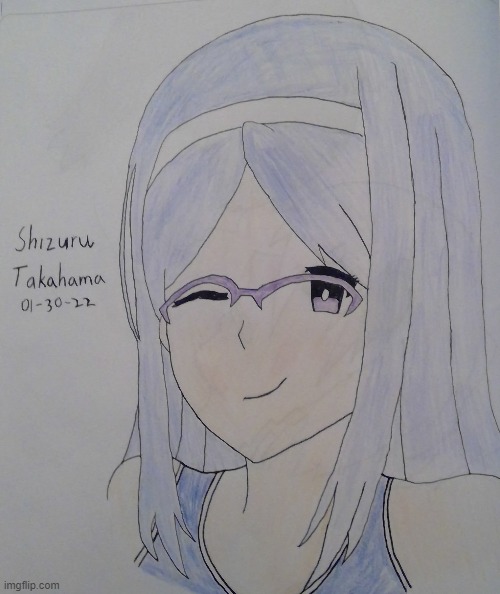 Draw Shizuru Takahama from a hentai | image tagged in fanart | made w/ Imgflip meme maker