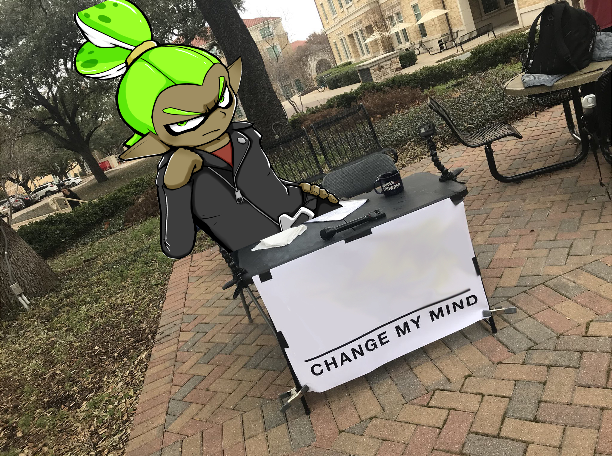 High Quality change my mind rider Blank Meme Template