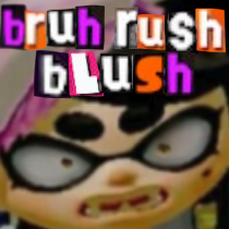 bruh rush blush Blank Meme Template