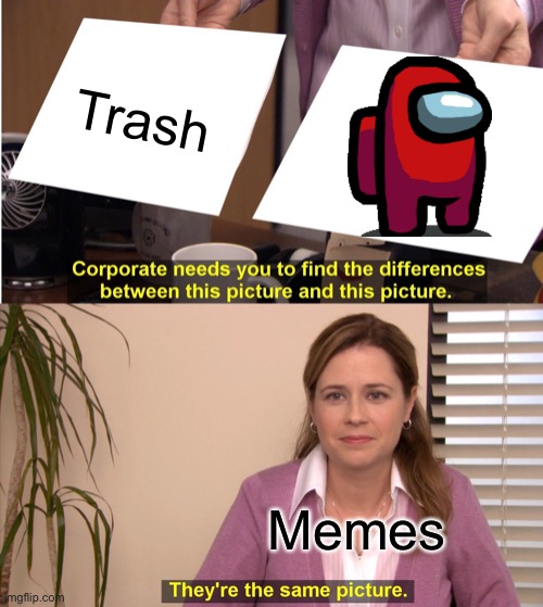 Real fun | Trash; Memes | image tagged in memes,they're the same picture | made w/ Imgflip meme maker