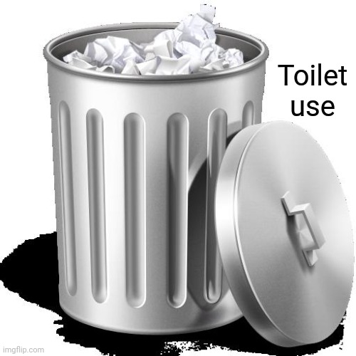 Toilet use | Toilet
use | image tagged in trash can full,toilet,comment section,comments,memes,toilets | made w/ Imgflip meme maker