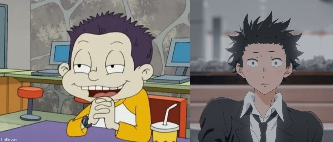 Why do they look so much alike | image tagged in anime,rugrats,a silent voice | made w/ Imgflip meme maker