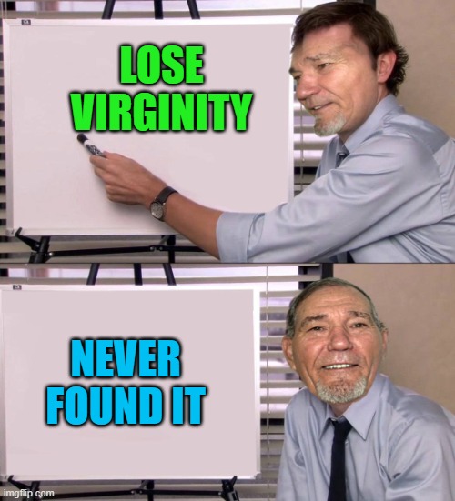 LOSE VIRGINITY NEVER FOUND IT | image tagged in lew | made w/ Imgflip meme maker