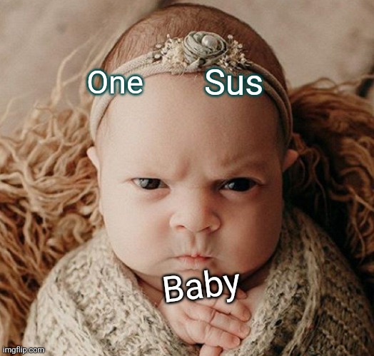 One; Sus; Baby | made w/ Imgflip meme maker